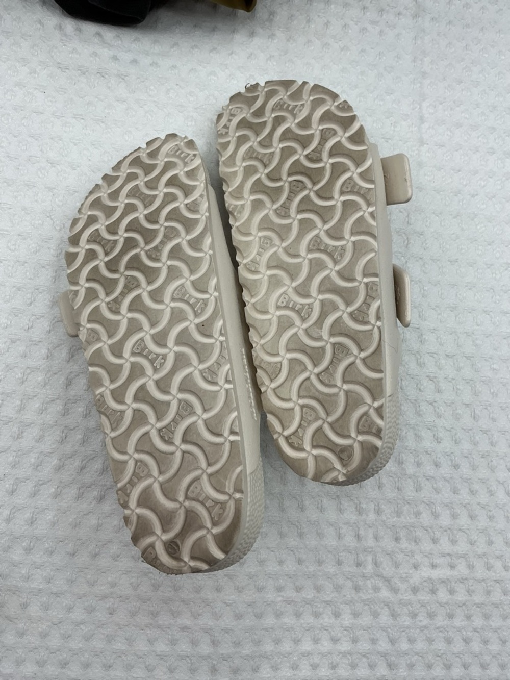 Birkenstock Women's Two-Strap Slide Sandals in Light Taupe - Picture 9 of 9